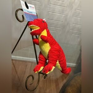 Petlou Dog Toy  15” Dinosaur Very Solf  - PetLou- New  Clinker & Squaker